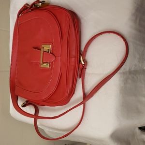 Red Barr+Barr Crossbody Handbag Purse Clutch